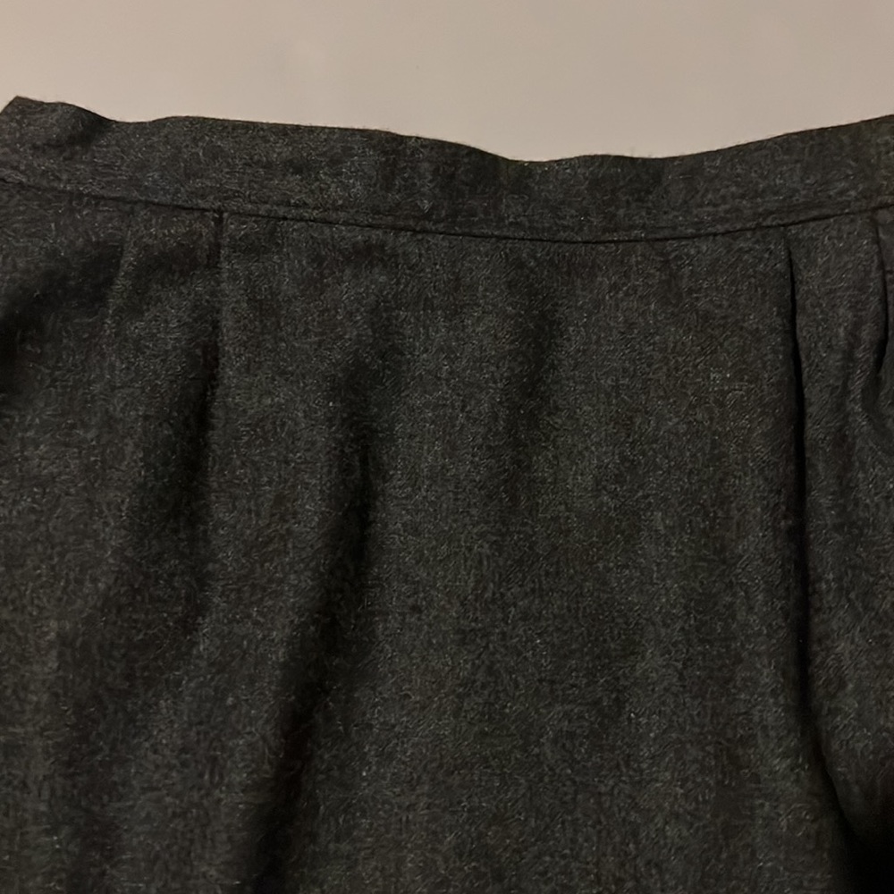 Pendleton Dark Gray 100% Virgin Wool Straight Ski… - image 2